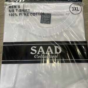 SD Collection Men's White T-Shirt Six pcs
